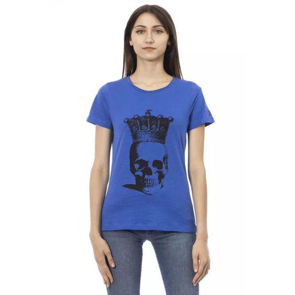 Trussardi Action Blue Cotton Women Women's T-Shirt